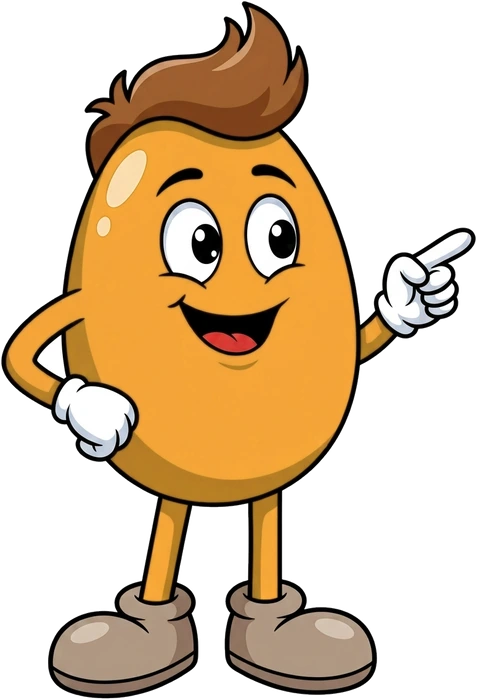 Repli, the PressHand figure, pointing at the price
